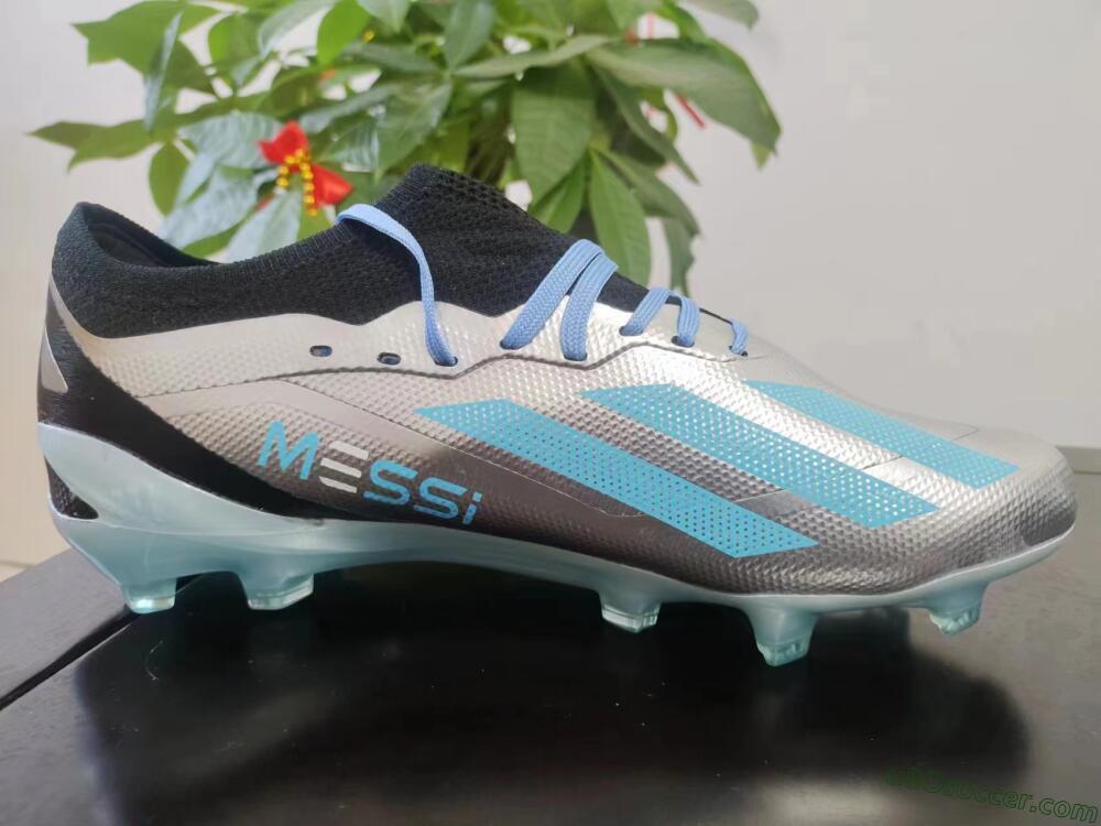 Adidas X Speedportal.1 FG Firm Ground Soccer Cleats - Grey/Blue/Black