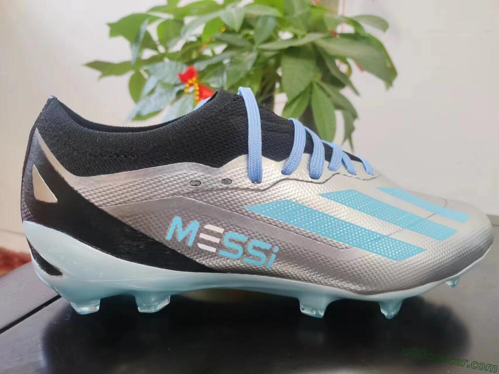 Adidas X Speedportal.1 FG Firm Ground Soccer Cleats - Grey/Blue/Black