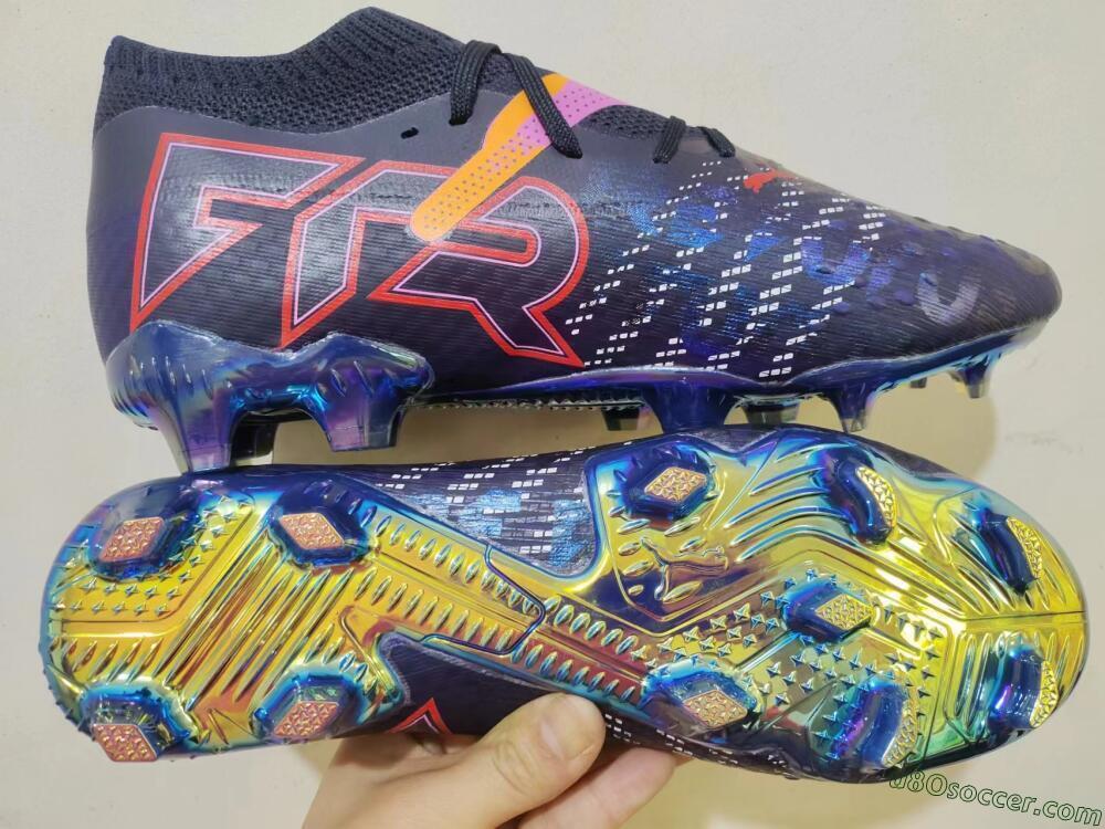Puma Future Ultimate FG Firm Ground Soccer Cleats - Blue/Purple/Pink
