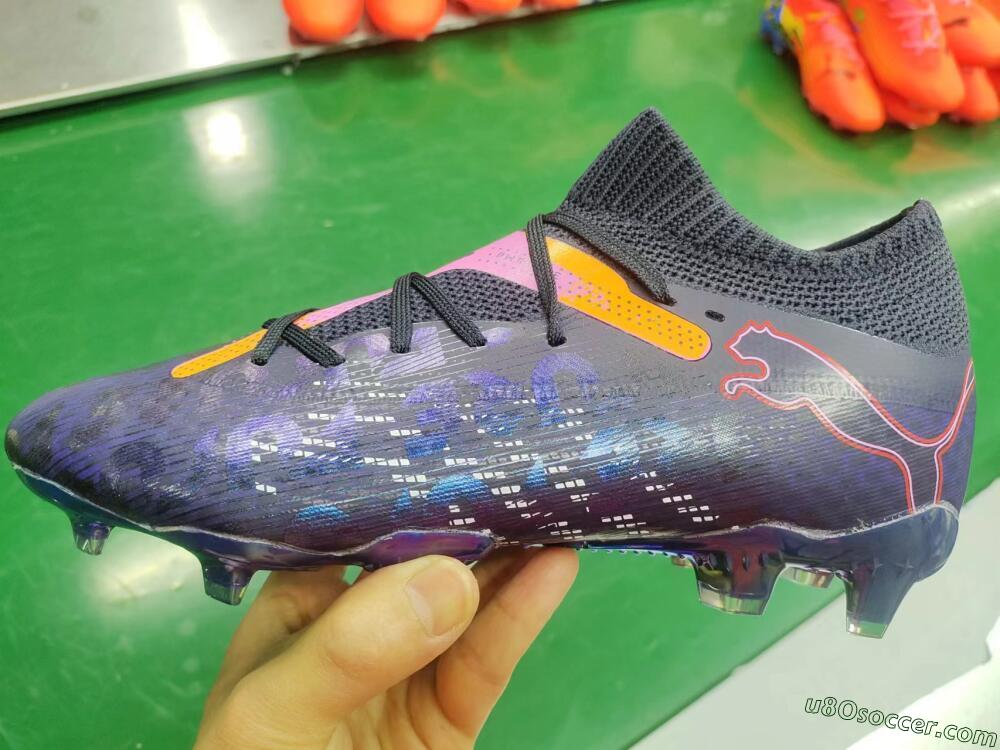 Puma Future Ultimate FG Firm Ground Soccer Cleats - Blue/Purple/Pink