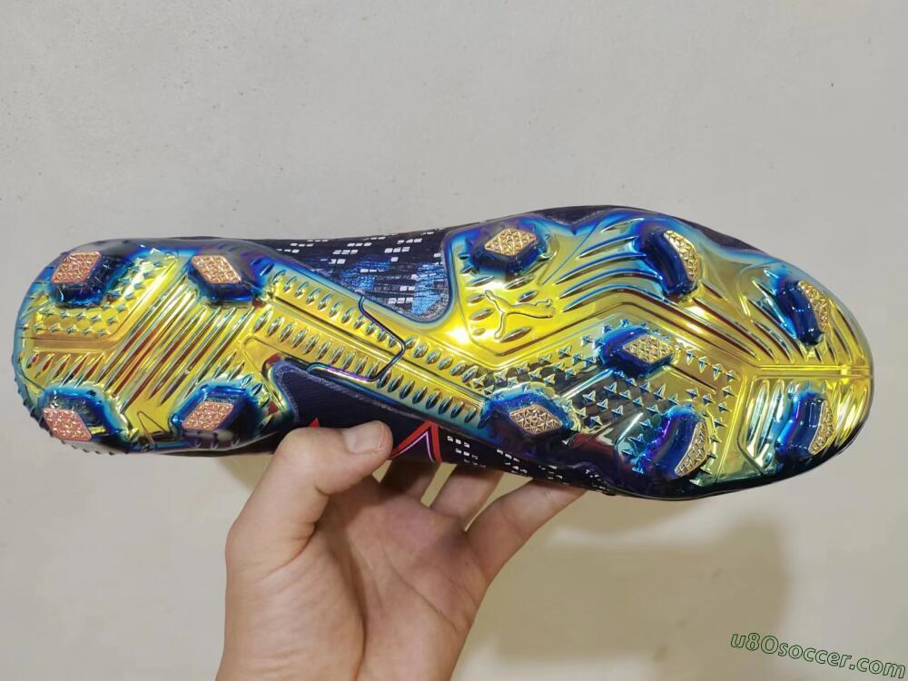 Puma Future Ultimate FG Firm Ground Soccer Cleats - Blue/Purple/Pink