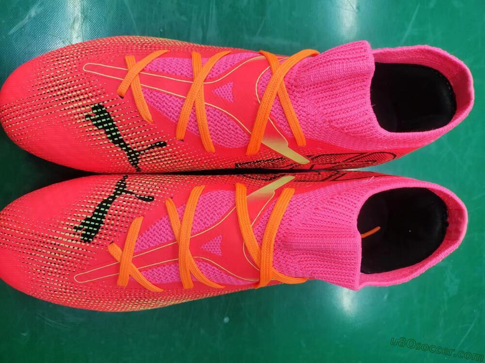 Puma Future Ultimate 2024 FG Firm Ground Soccer Cleats - Red/Orange/Yellow