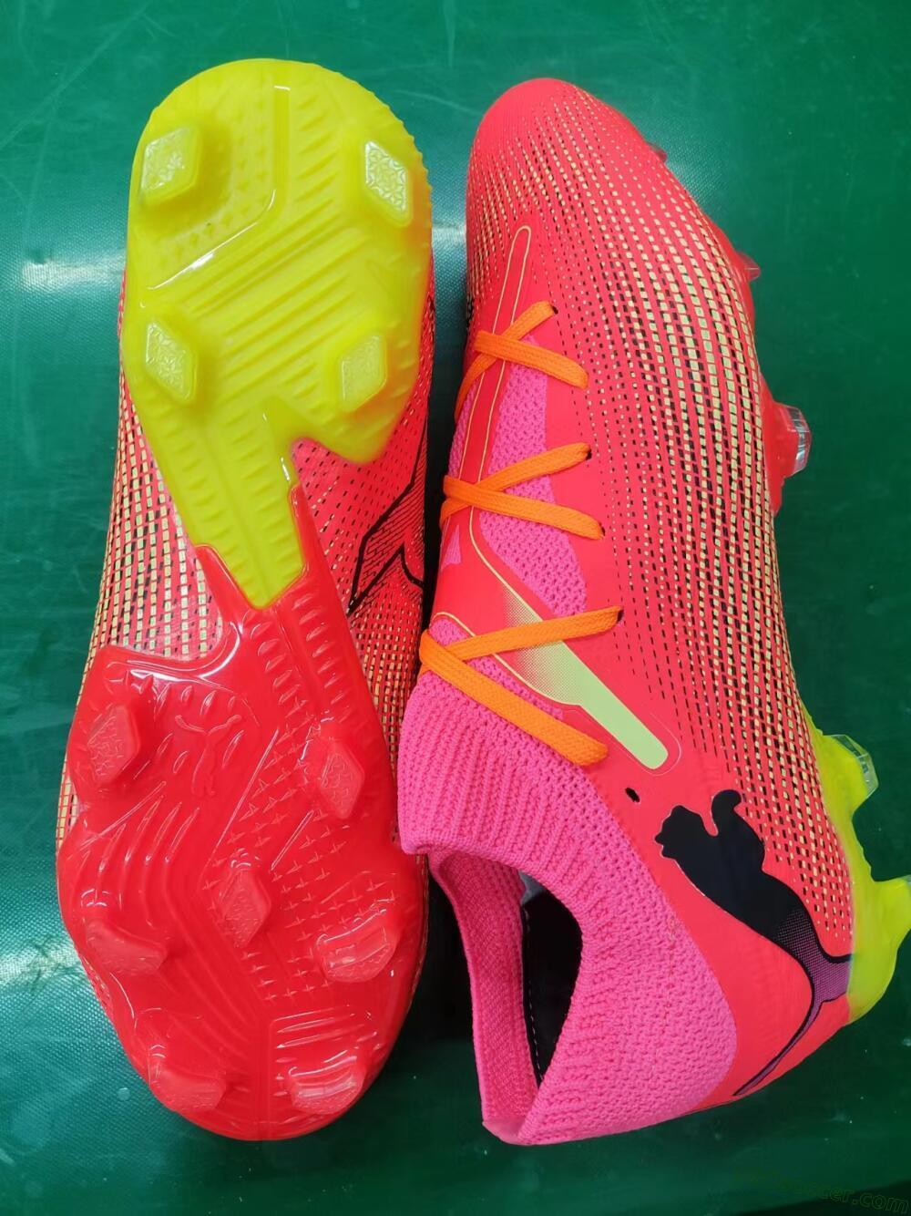 Puma Future Ultimate 2024 FG Firm Ground Soccer Cleats - Red/Orange/Yellow