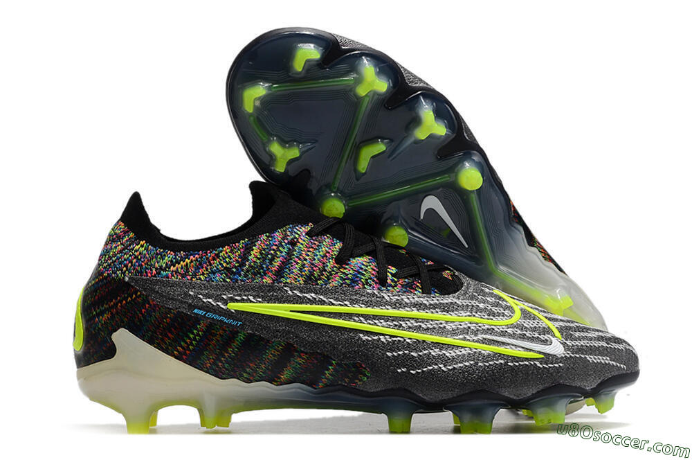 Nike Phantom GX Elite FG Firm Ground Soccer Cleats - Grey/Rainbow 1