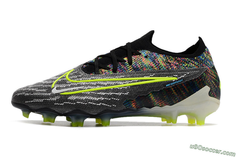 Nike Phantom GX Elite FG Firm Ground Soccer Cleats - Grey/Rainbow 2