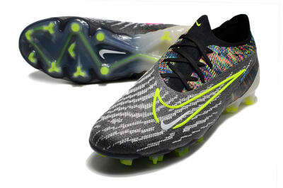 Nike Phantom GX Elite FG Firm Ground Soccer Cleats - Grey/Rainbow