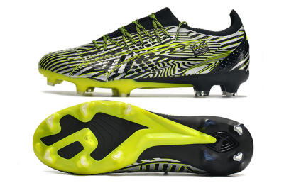 Puma Ultra Ultimate FG Firm Ground Soccer Cleats - White/Black/Green