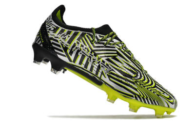Puma Ultra Ultimate FG Firm Ground Soccer Cleats - White/Black/Green