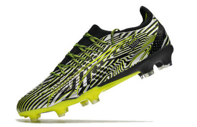 Puma Ultra Ultimate FG Firm Ground Soccer Cleats - White/Black/Green