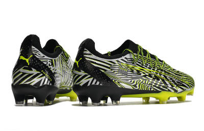 Puma Ultra Ultimate FG Firm Ground Soccer Cleats - White/Black/Green