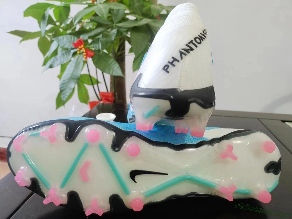 Nike Phantom GX Elite FG Firm Ground Soccer Cleats - Blue/White/Pink