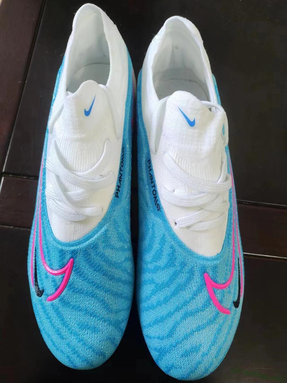 Nike Phantom GX Elite FG Firm Ground Soccer Cleats - Blue/White/Pink