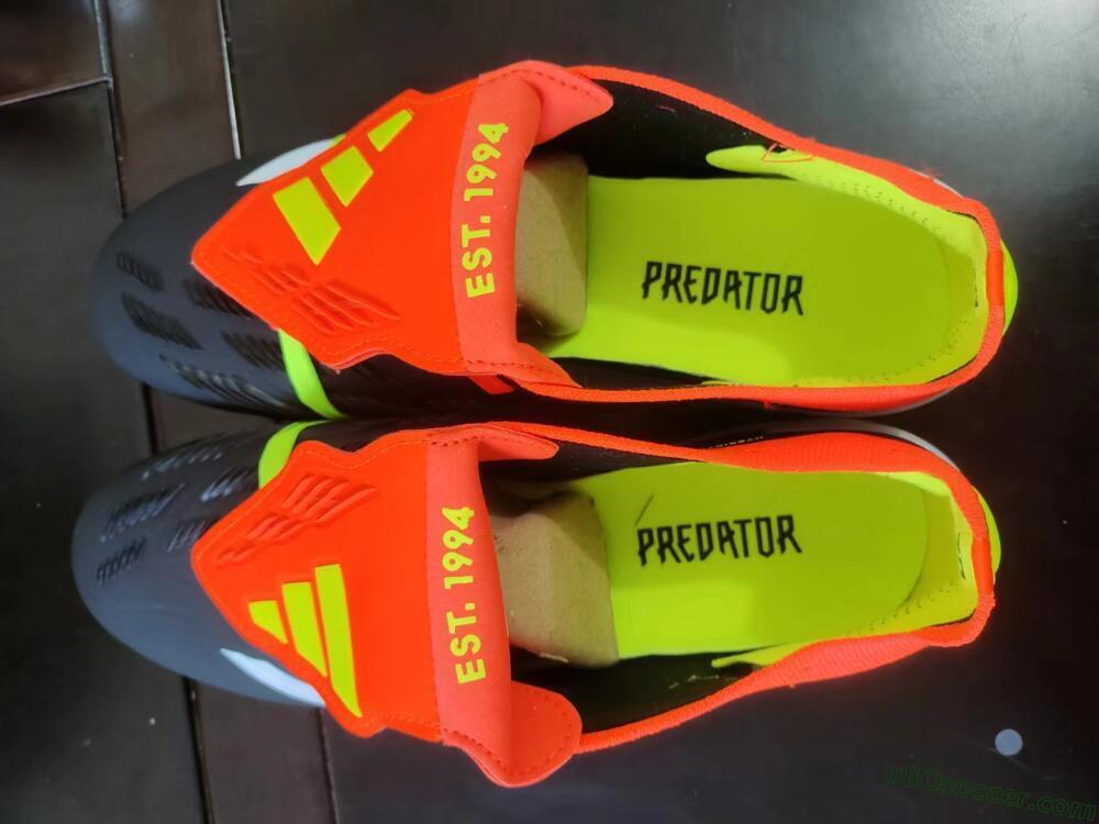 Adidas Predator Elite Foldover Tongue FG Firm Ground Soccer Cleats - Black/White/Red