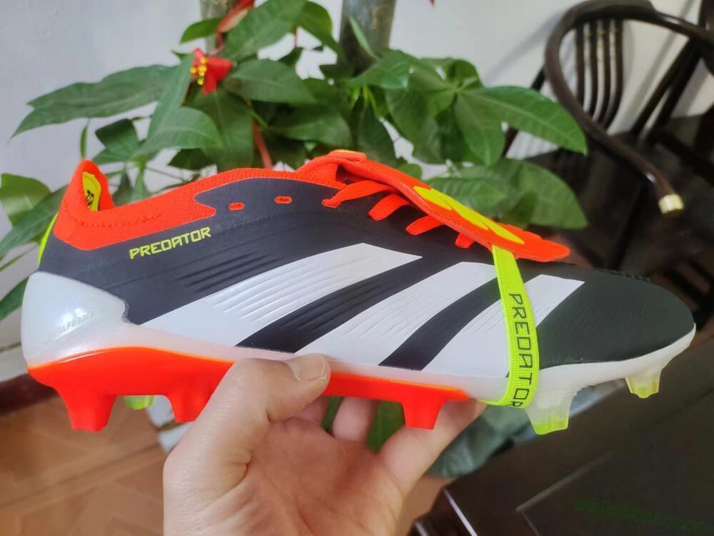 Adidas Predator Elite Foldover Tongue FG Firm Ground Soccer Cleats - Black/White/Red