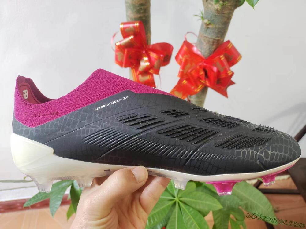 Adidas Predator Accuracy+ FG Firm Ground Soccer Cleats - Black/White/Pink