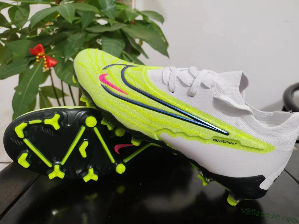 Nike Phantom GX Elite FG Firm Ground Soccer Cleats - Green/Pink/Black/White