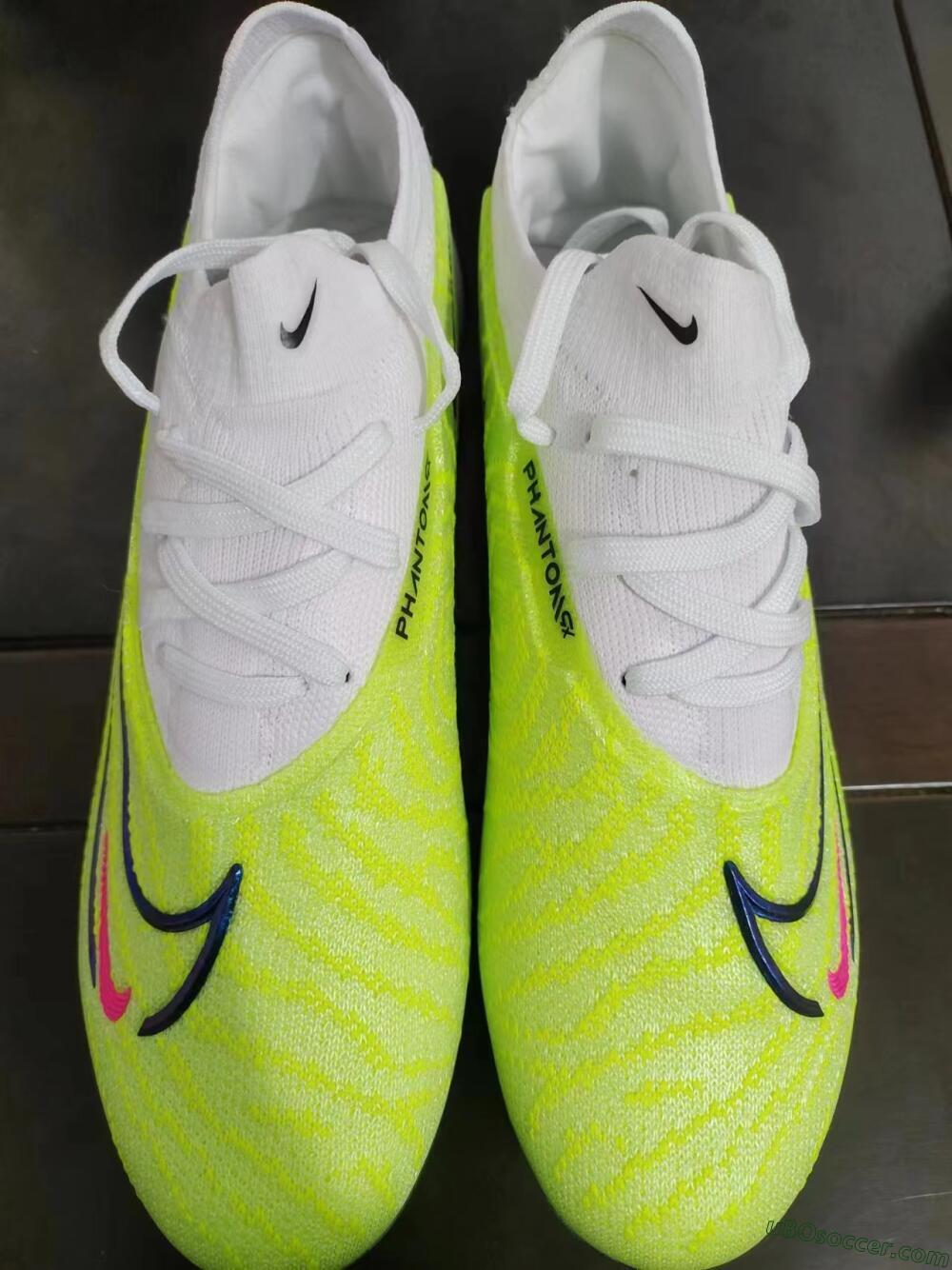 Nike Phantom GX Elite FG Firm Ground Soccer Cleats - Green/Pink/Black/White