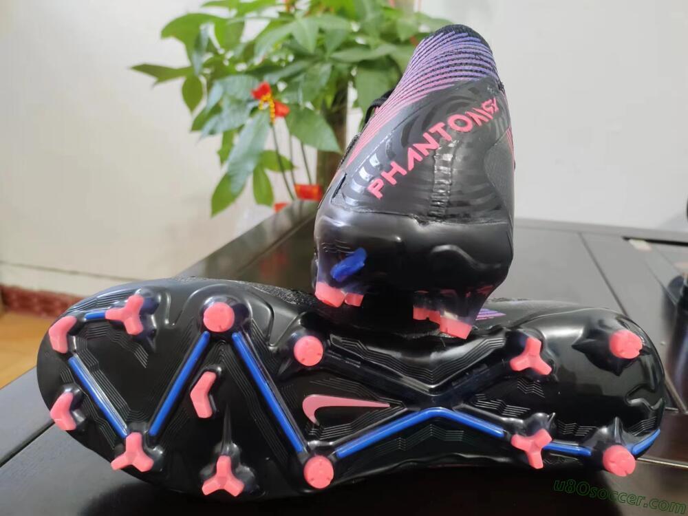 Nike Phantom GX Elite FG Firm Ground Soccer Cleats - Black/Pink/Blue