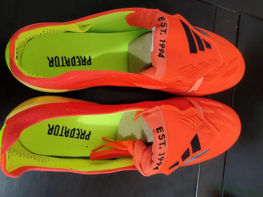 Adidas Predator Elite Foldover Tongue FG Firm Ground Soccer Cleats - Red/Black/Yellow