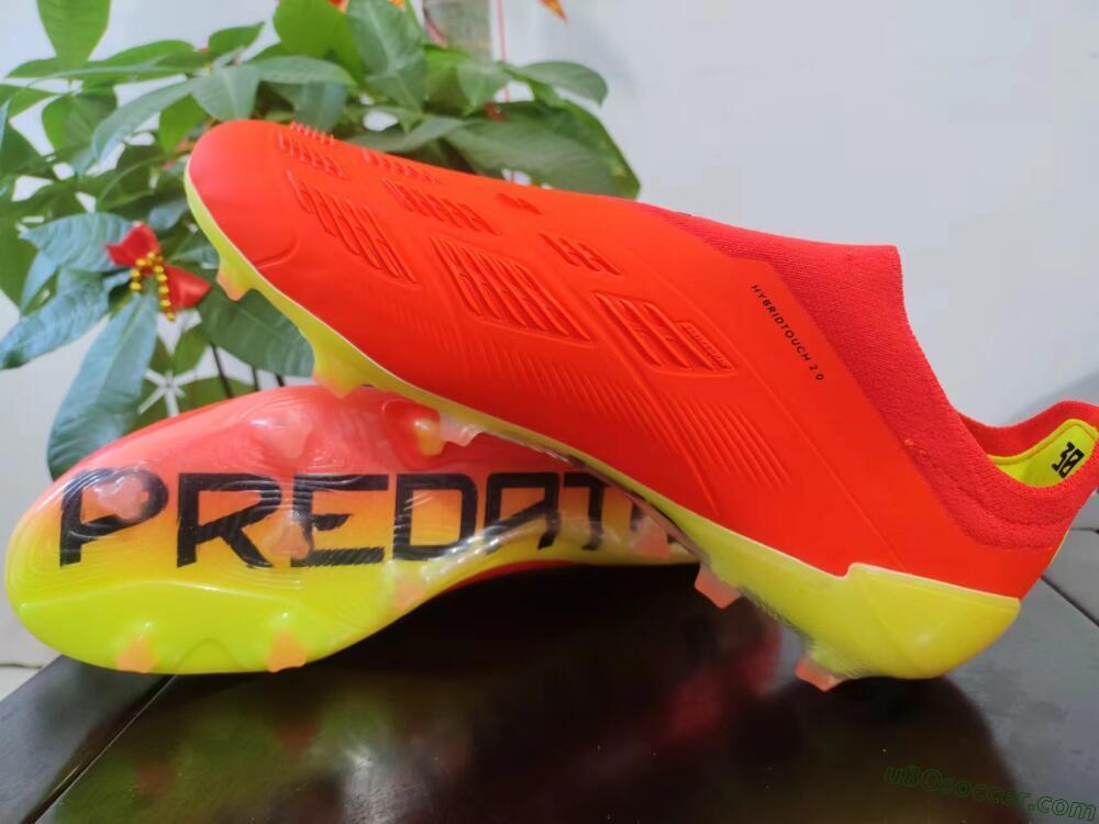 Adidas Predator Accuracy+ FG Firm Ground Soccer Cleats - Red/Black/Blue
