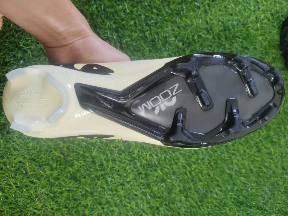 Nike Air Zoom Mercurial Superfly 9 Elite FG Firm Ground Soccer Cleats - Beige/Black