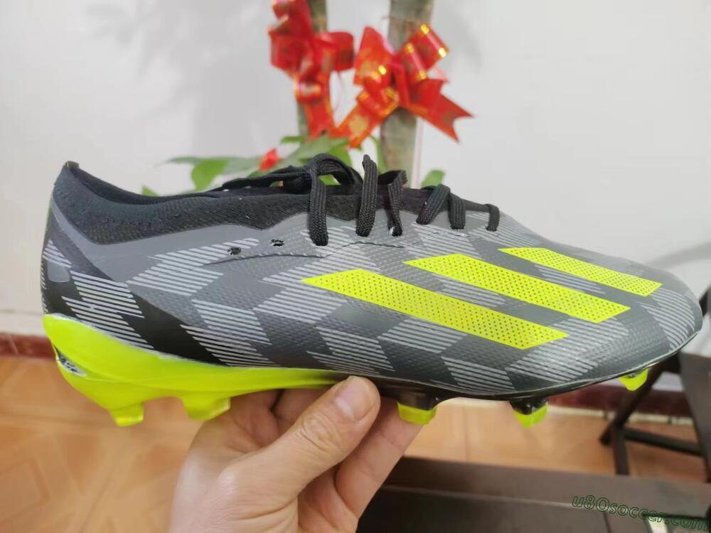 Adidas X Crazyfast.1 FG Firm Ground Soccer Cleats - Black/White/Yellow