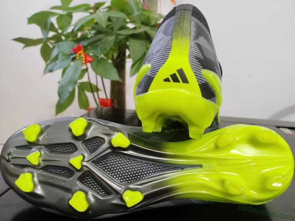 Adidas X Crazyfast.1 FG Firm Ground Soccer Cleats - Black/White/Yellow