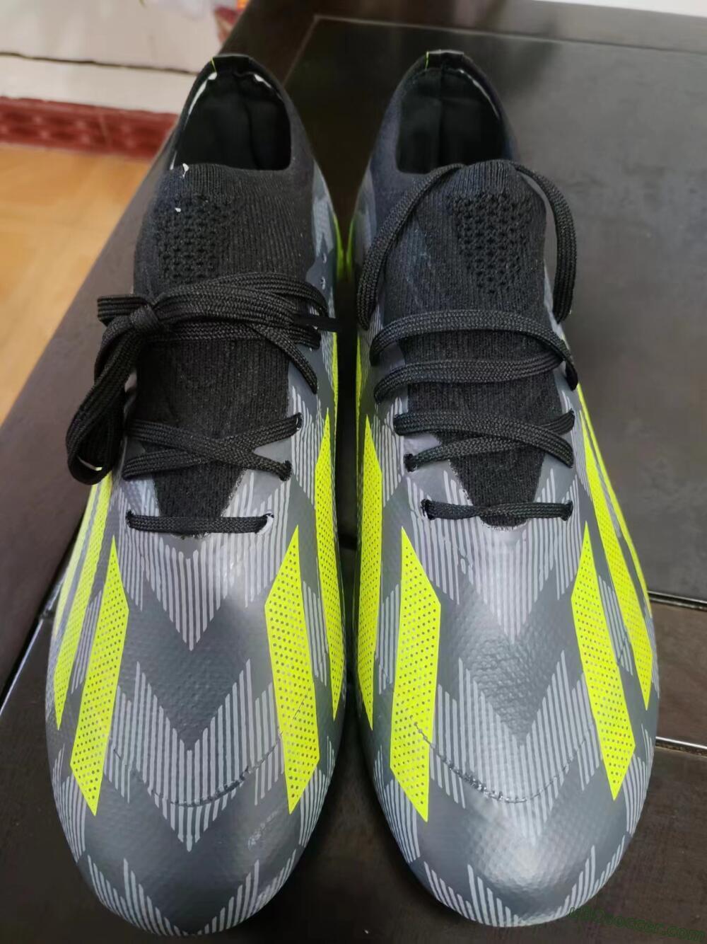 Adidas X Crazyfast.1 FG Firm Ground Soccer Cleats - Black/White/Yellow