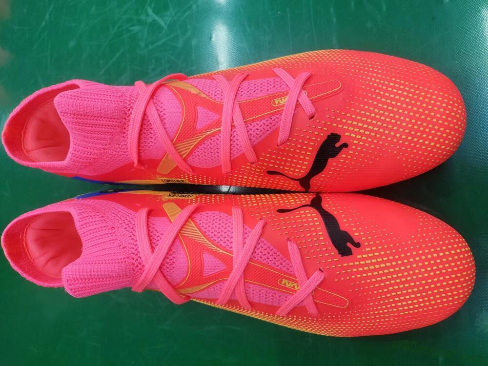 Puma Future Ultimate FG Firm Ground Soccer Cleats - Red/Blue/Yellow