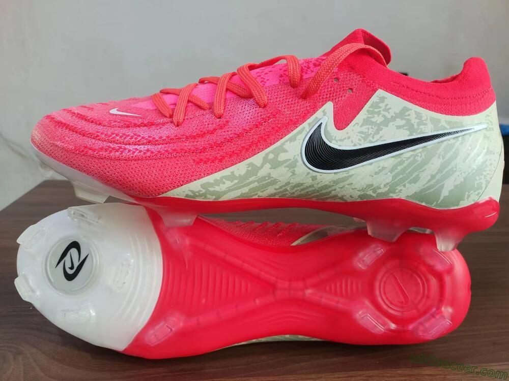 Nike Phantom Luna Elite FG Firm Ground Soccer Cleats - Red/Black/Green