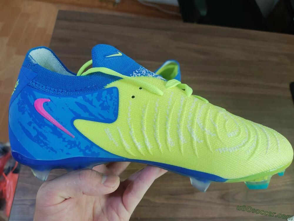 Nike Phantom Luna Elite FG Firm Ground Soccer Cleats - Yellow/Blue/Pink