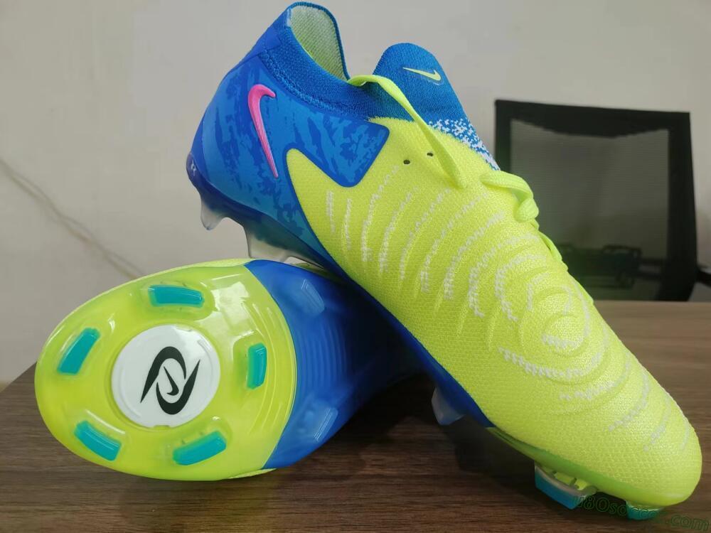 Nike Phantom Luna Elite FG Firm Ground Soccer Cleats - Yellow/Blue/Pink