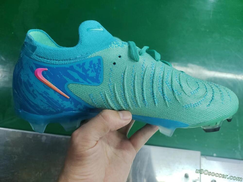 Nike Phantom Luna 2 Elite Vortex LV8 FG Firm Ground Soccer Cleats - Green/Orange/Black