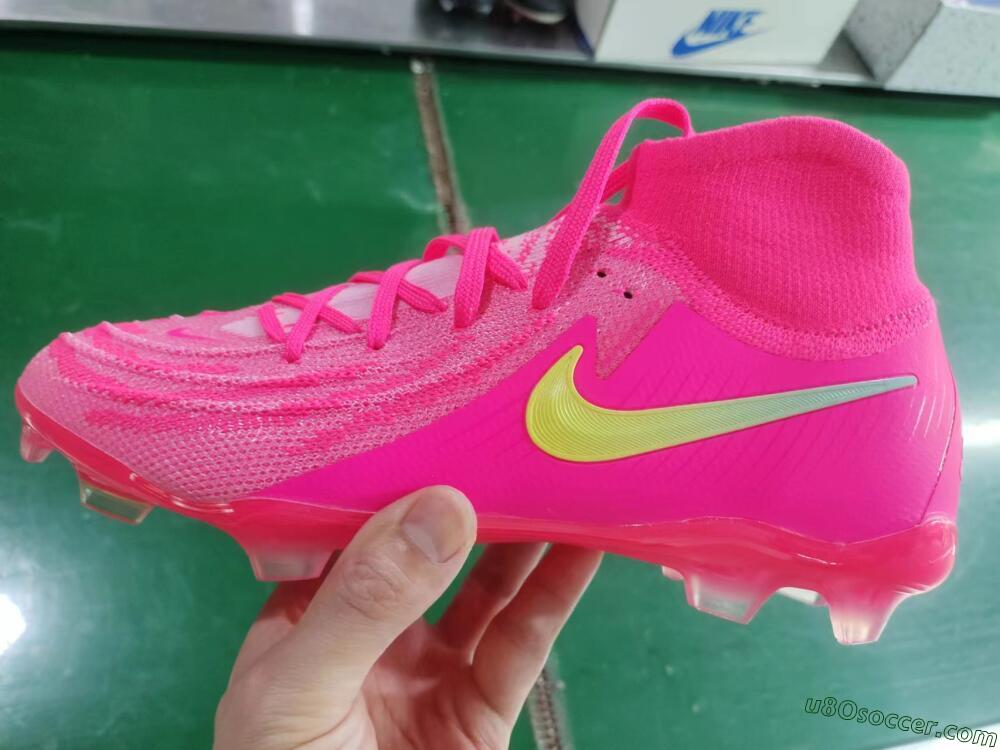 Nike Phantom Luna Elite NU FG Firm Ground Soccer Cleats - Pink/Yellow/Jade