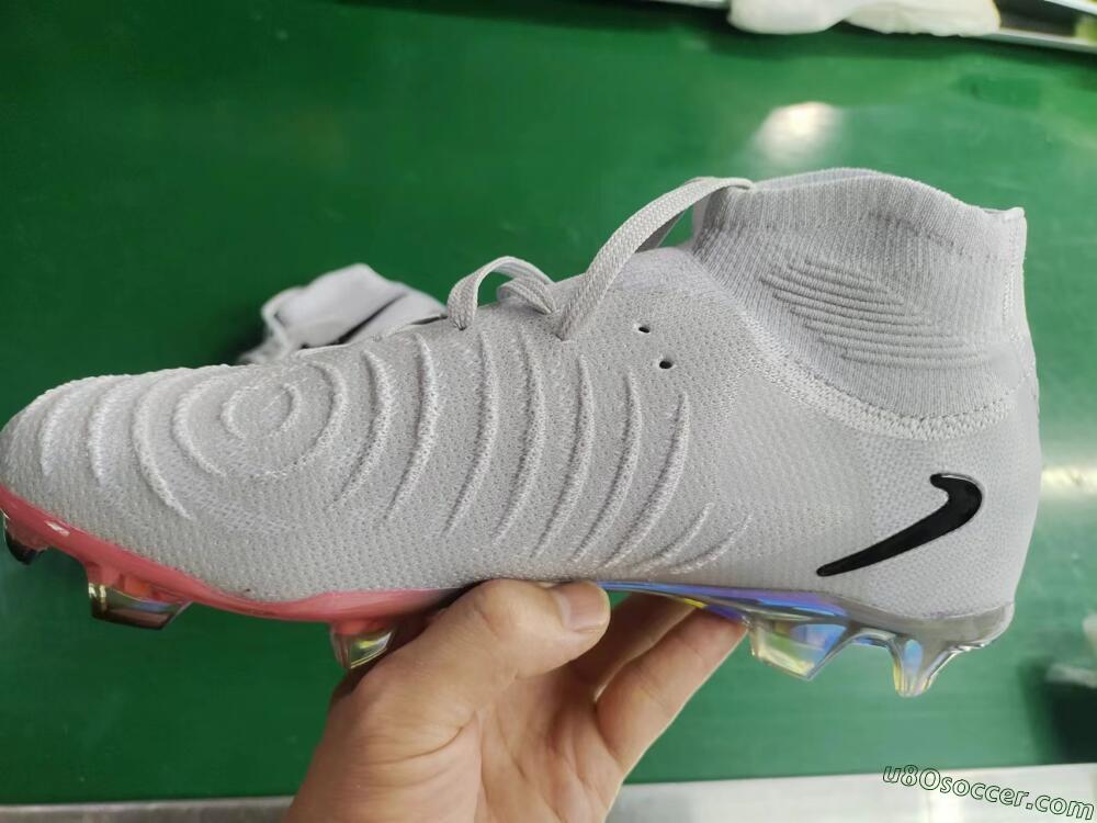 Nike Phantom Luna Elite NU FG Firm Ground Soccer Cleats - Grey/Black/Blue