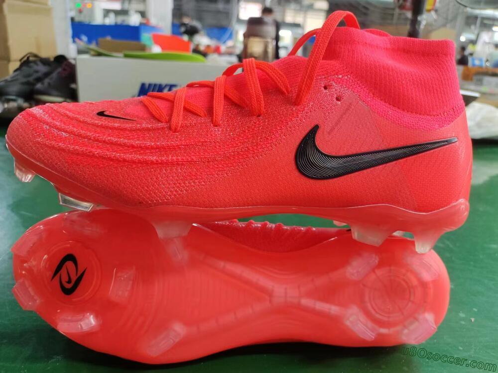 Nike Phantom Luna 2 Elite LV8 FG Firm Ground Soccer Cleats - Red/Black/Pink