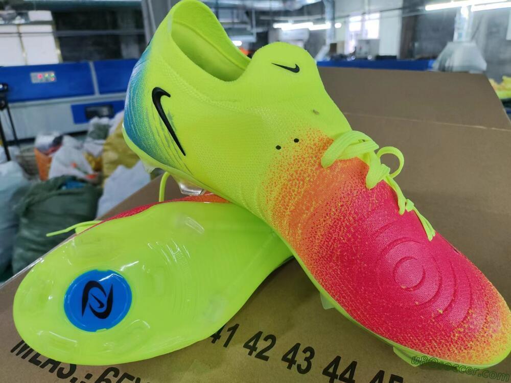 Nike Phantom Luna Elite NU FG Firm Ground Soccer Cleats - Yellow/Black/Orange