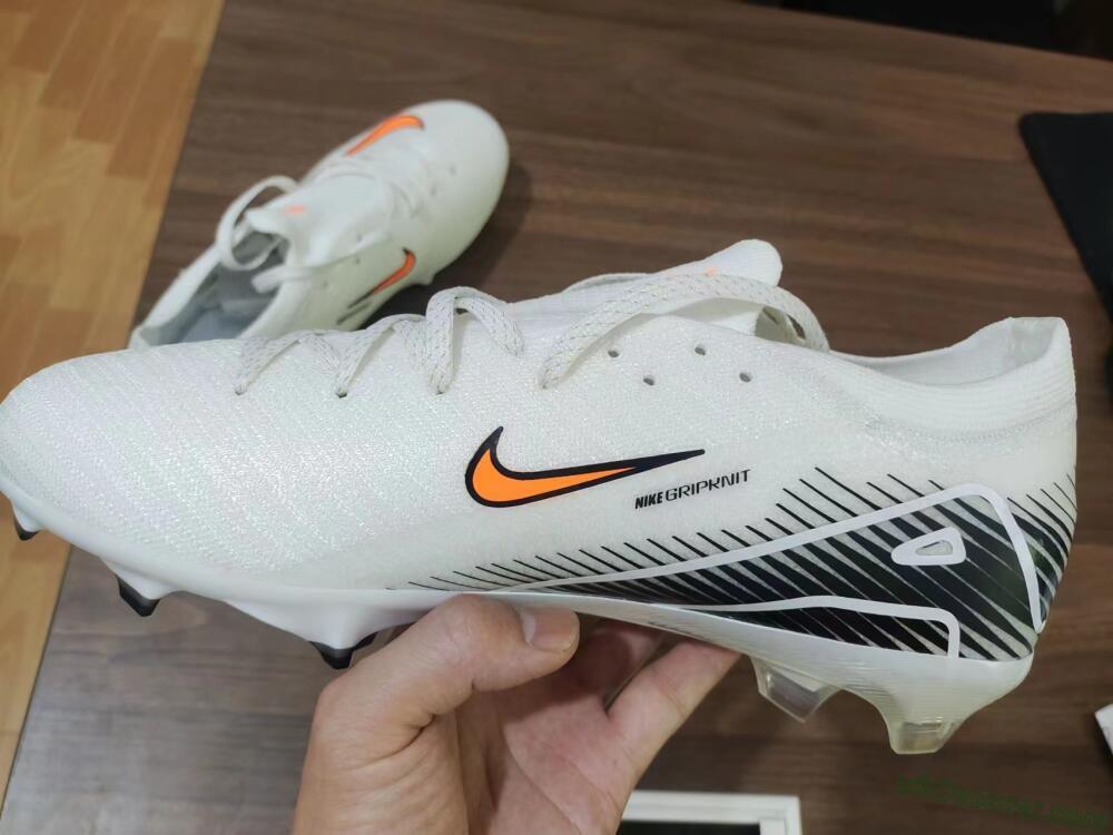 Nike Air Zoom Mercurial Vapor 16 Elite FG Firm Ground Soccer Cleats - White/Orange/Black