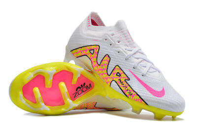 Nike Air Zoom Mercurial Vapor 15 Elite FG Firm Ground Soccer Cleats - White/Orange