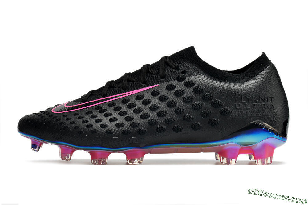 Nike Phantom Ultra Venom FG Firm Ground Soccer Cleats - Black/Pink 2