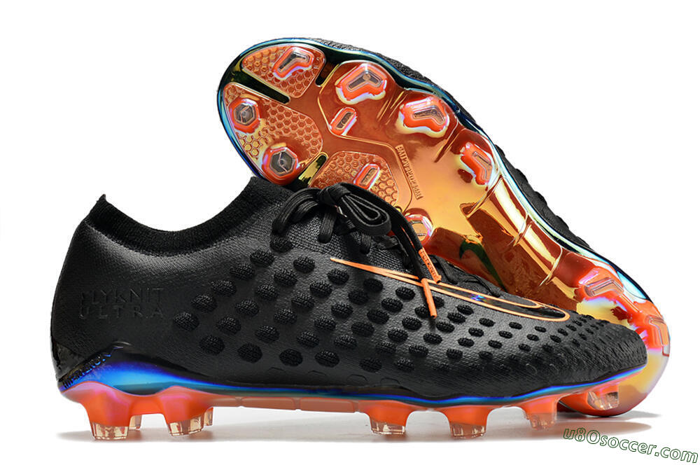 Nike Phantom Ultra Venom FG Firm Ground Soccer Cleats - Black/Orange 1
