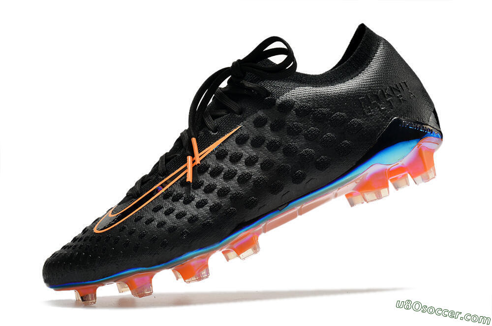 Nike Phantom Ultra Venom FG Firm Ground Soccer Cleats - Black/Orange 5