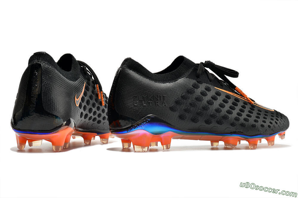 Nike Phantom Ultra Venom FG Firm Ground Soccer Cleats - Black/Orange 6