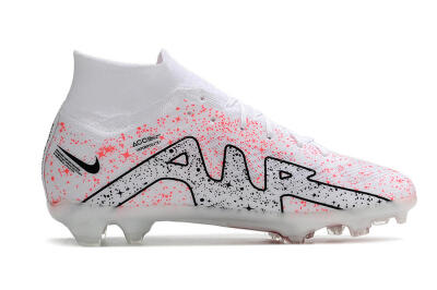 Nike Air Zoom Mercurial Superfly 9 Elite FG Firm Ground Soccer Cleats - White/Pink/Black