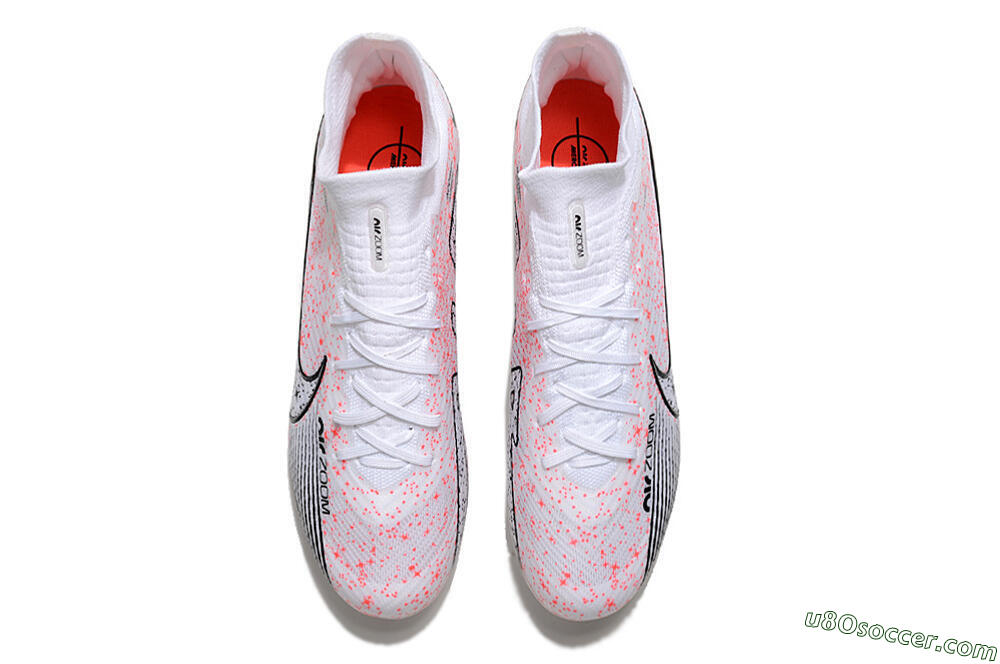 Nike Air Zoom Mercurial Superfly 9 Elite FG Firm Ground Soccer Cleats - White/Pink/Black 5