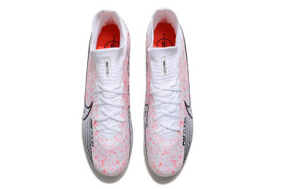 Nike Air Zoom Mercurial Superfly 9 Elite FG Firm Ground Soccer Cleats - White/Pink/Black