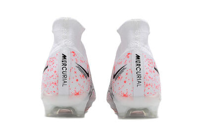 Nike Air Zoom Mercurial Superfly 9 Elite FG Firm Ground Soccer Cleats - White/Pink/Black