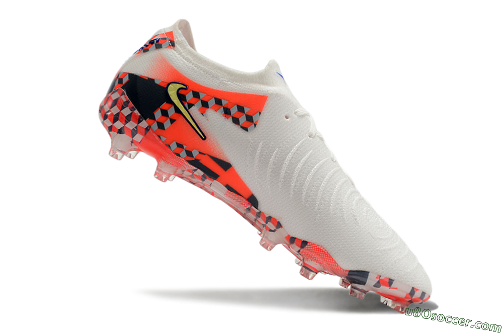 Nike Phantom Luna Elite AG Artificial Grass Soccer Cleats - White/Red/Yellow 4