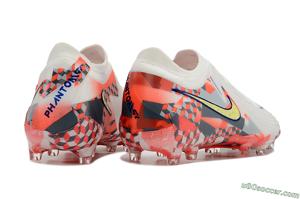 Nike Phantom Luna Elite AG Artificial Grass Soccer Cleats - White/Red/Yellow 6