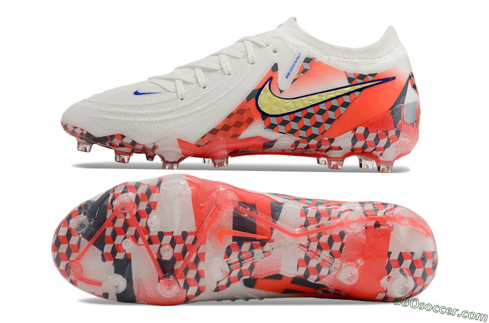 Nike Phantom Luna Elite AG Artificial Grass Soccer Cleats - White/Red/Yellow 0